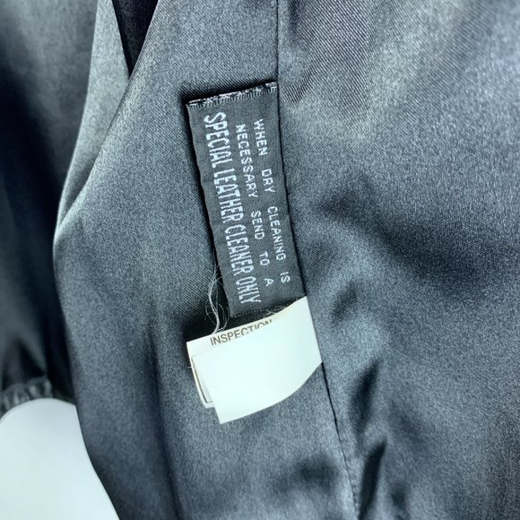 **SOLD**Vintage Wilsons Leather Jacket Womens Small Black Asymmetrical - Picture 16 of 16